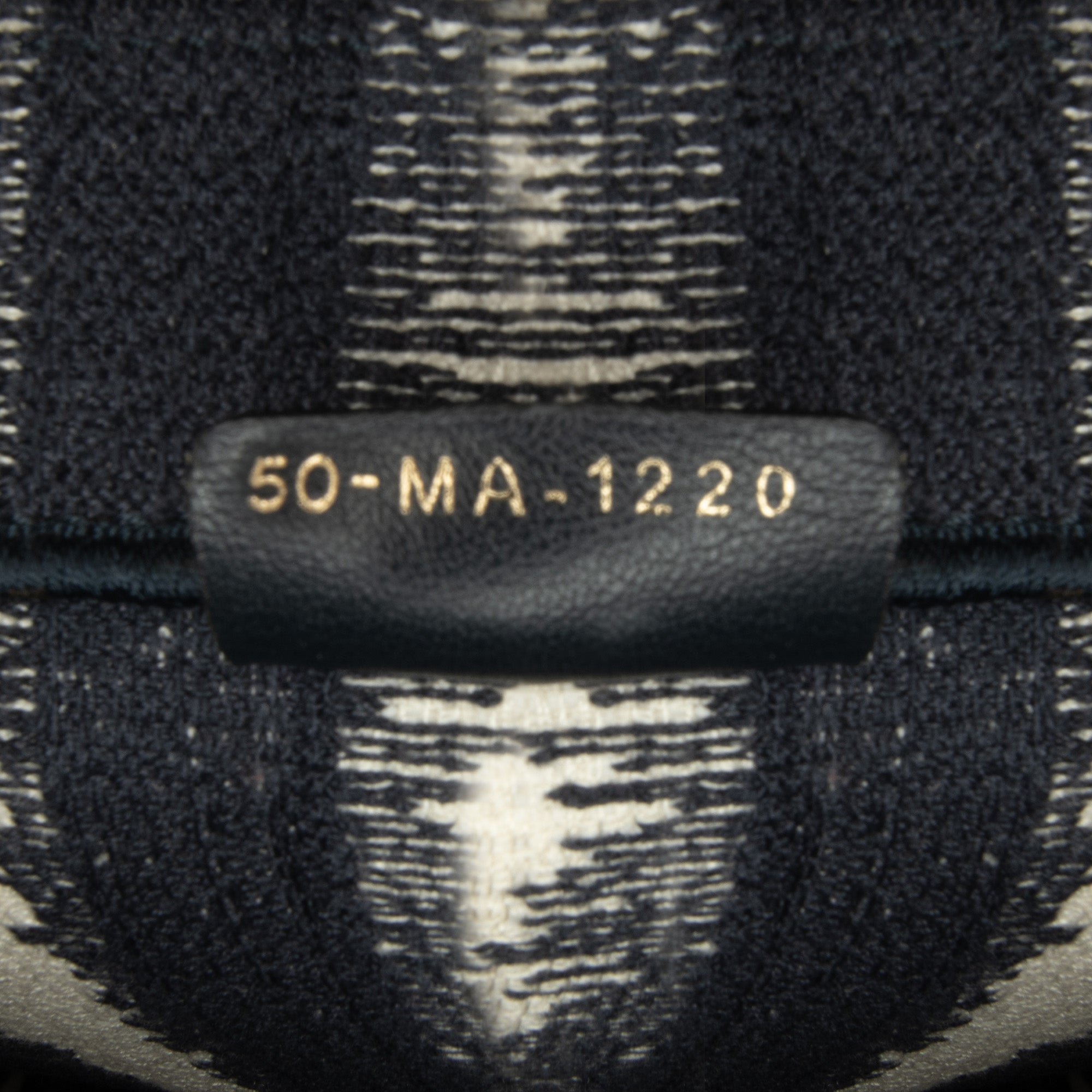 Dior | Pre-Owned Large Striped Book Tote | Blue/Dark Blue