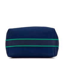 Hermes | Pre-Owned Large Canvas Bride A Brac Case | Blue/Dark Blue