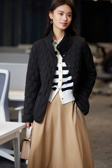 Merino Wool Knitted Cardigan | Navy