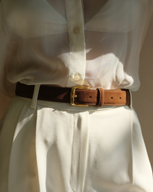 No. 4 Belt | Chocolate/Gold