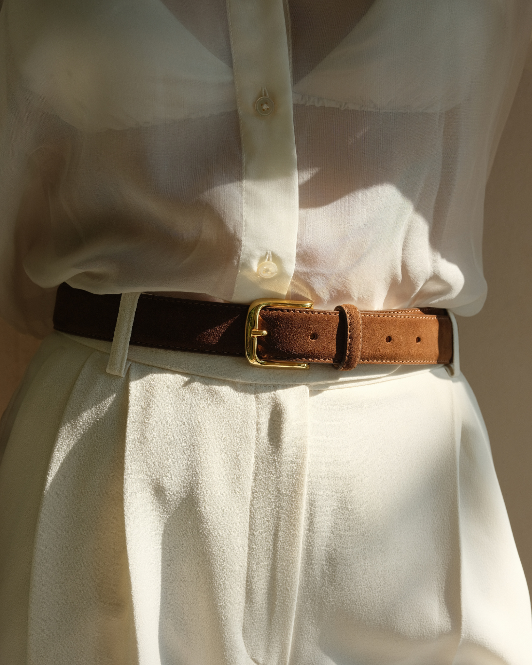 No. 4 Belt | Chocolate/Gold