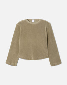 Womens | Long Sleeve Boxy Tee | Olivos