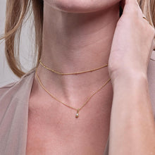 Womens | 0.06 CT Round Cut Lab Grown Accent Diamond | Multi Strand Fashion Necklace | 14K Yellow Gold Silver | G-SI