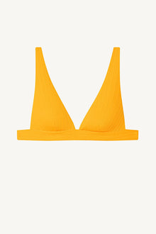 Lyra Bralette Top | Sunflower Pucker Rib