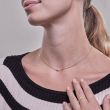 Womens | 0.04 CT Round Cut Lab Grown Accent Diamond | 2 Stone Fashion Pendant Necklace | 14K Yellow Gold Silver | G-SI