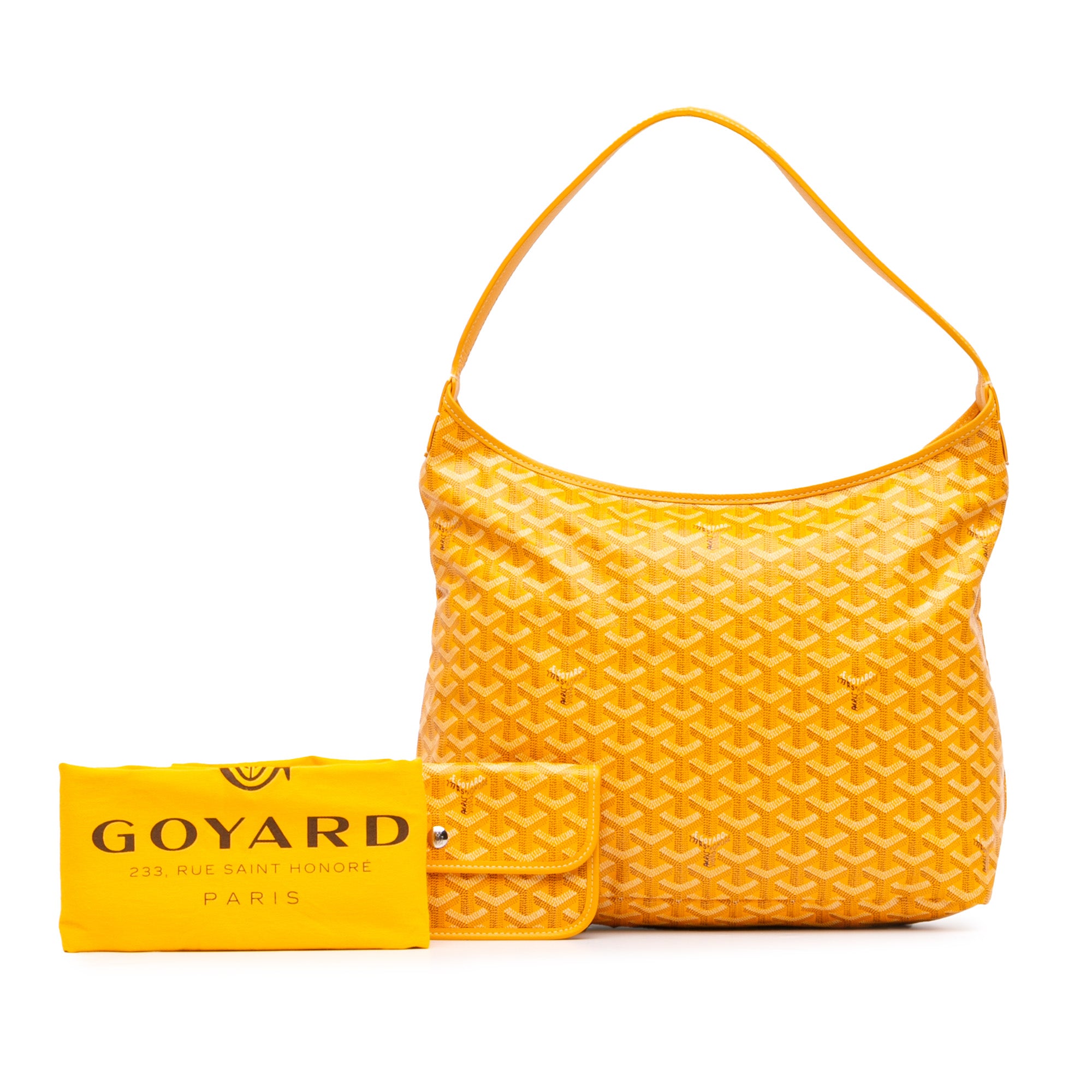 Goyard | Pre-Owned Goyardine Boheme Hobo - II | Yellow