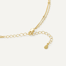 Womens | 0.06 CT Round Cut Lab Grown Accent Diamond | Multi Strand Fashion Necklace | 14K Yellow Gold Silver | G-SI