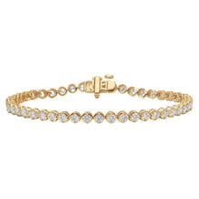 3.00 CT Round Lab-Grown Diamond | Tennis Bracelet | 14K Yellow Gold | G Color | VS Clarity