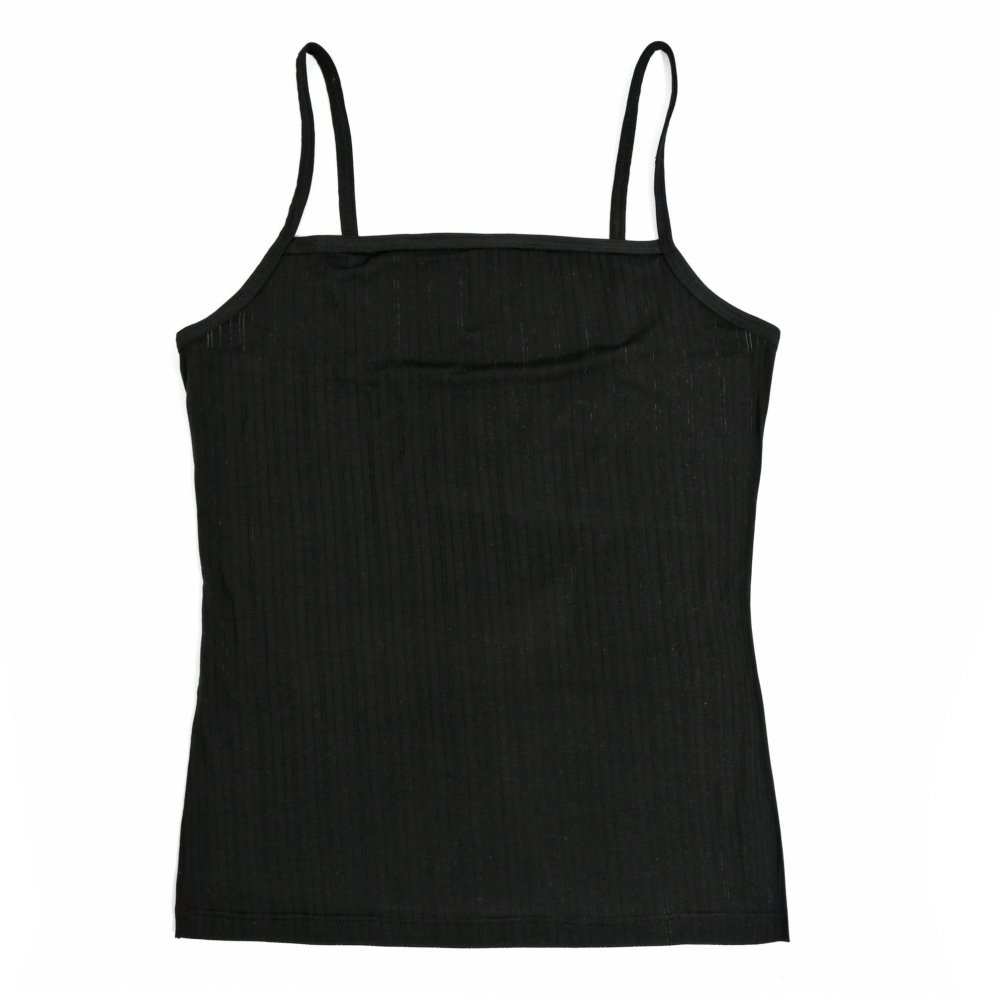 Square Neck Cami | Black