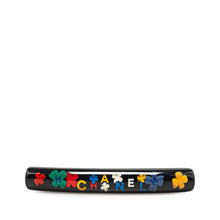 Chanel | Pre-Owned Resin CC Clover Hair Barrette | Black