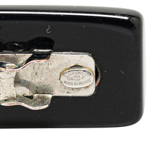 Chanel | Pre-Owned Resin CC Clover Hair Barrette | Black