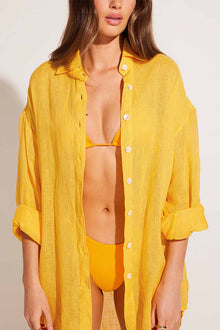 Playa Linen Boyfriend Shirt | Sunflower EcoLinen