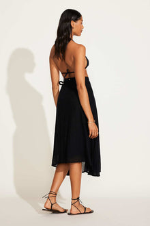 Lana Linen Wrap Skirt | Black EcoLinen