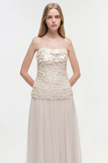 Womens | Maxine Sequin Midi Dress | Sand