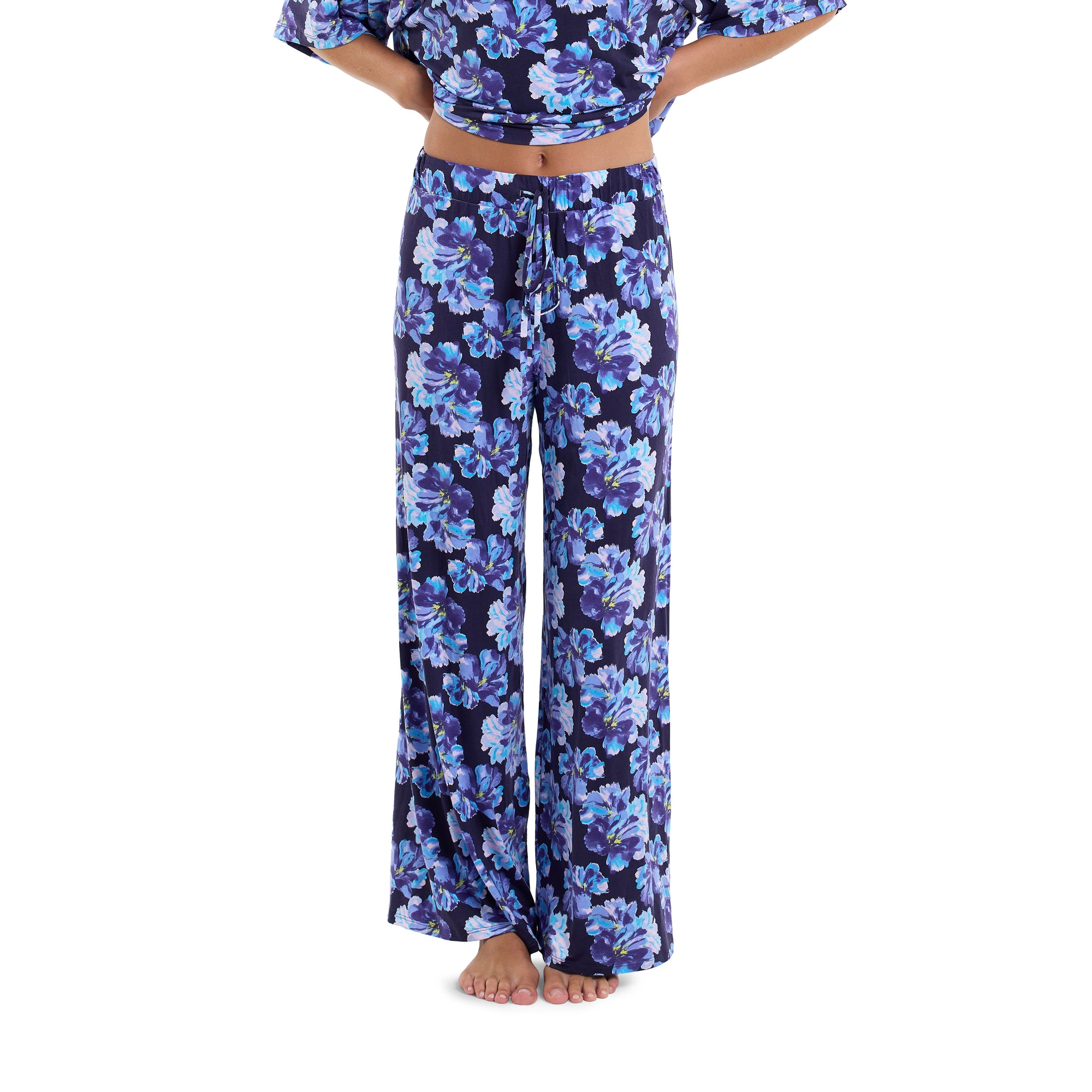 Unwind Drawstring Wide Leg Pant | Nightfall (Purple)