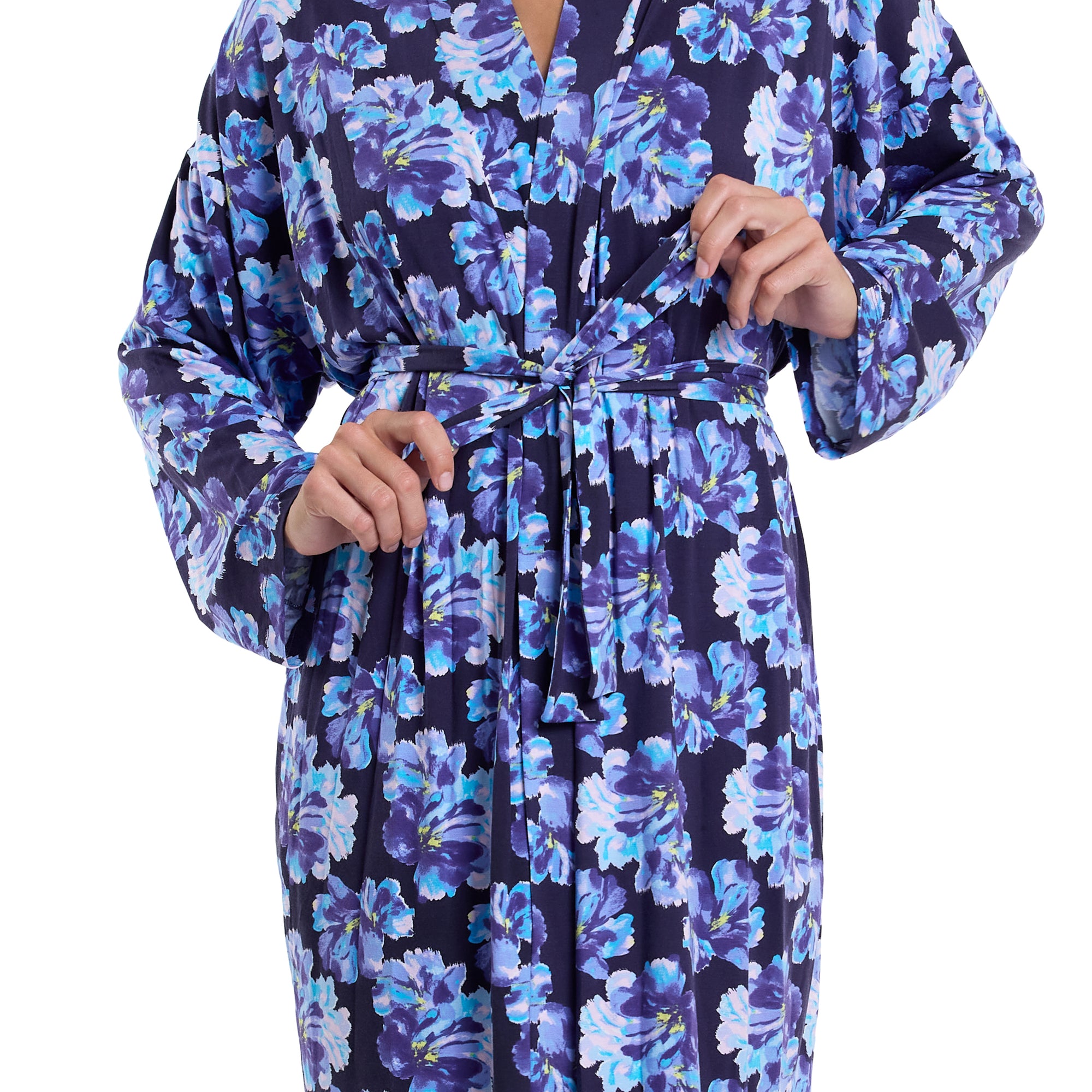 Unwind Knee Length Robe | Nightfall (Purple)