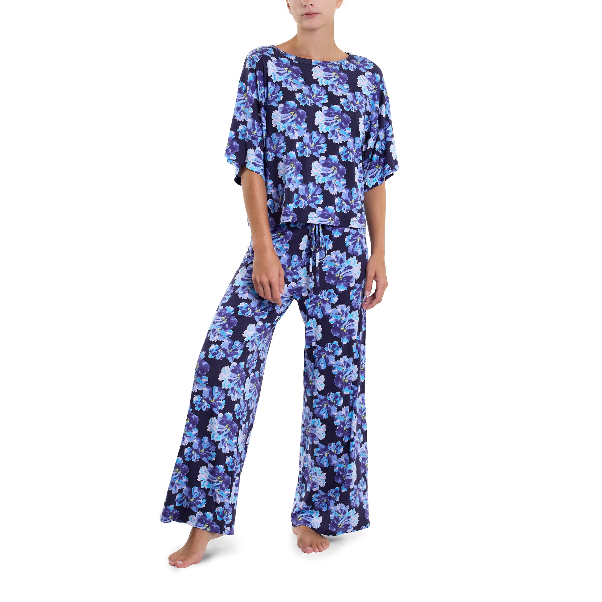 Unwind Drawstring Wide Leg Pant | Nightfall (Purple)