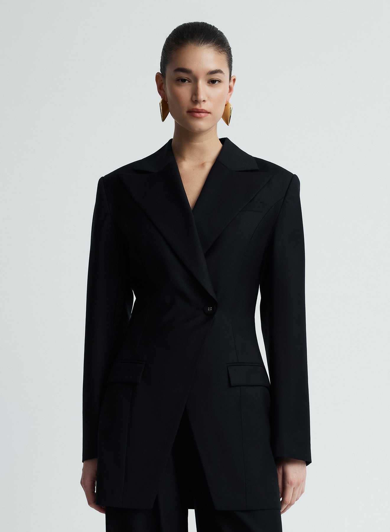 Merle Blazer | Black Wool