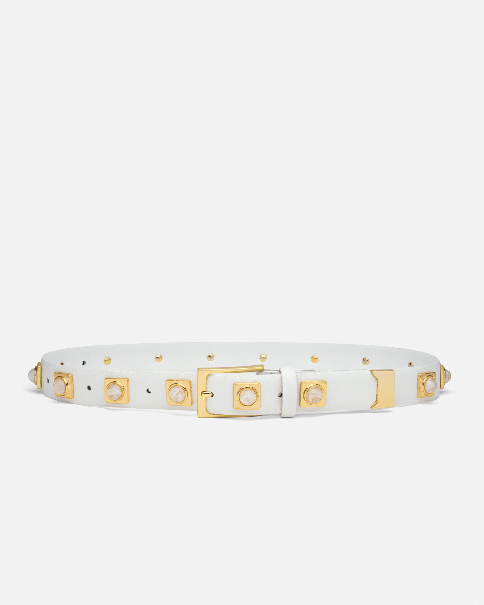 No. 2 Belt | Chalk/Gold