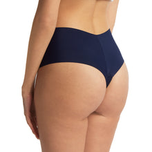 Breathesoft Hi-Rise Thong | Blackberry Crumble (Blue)