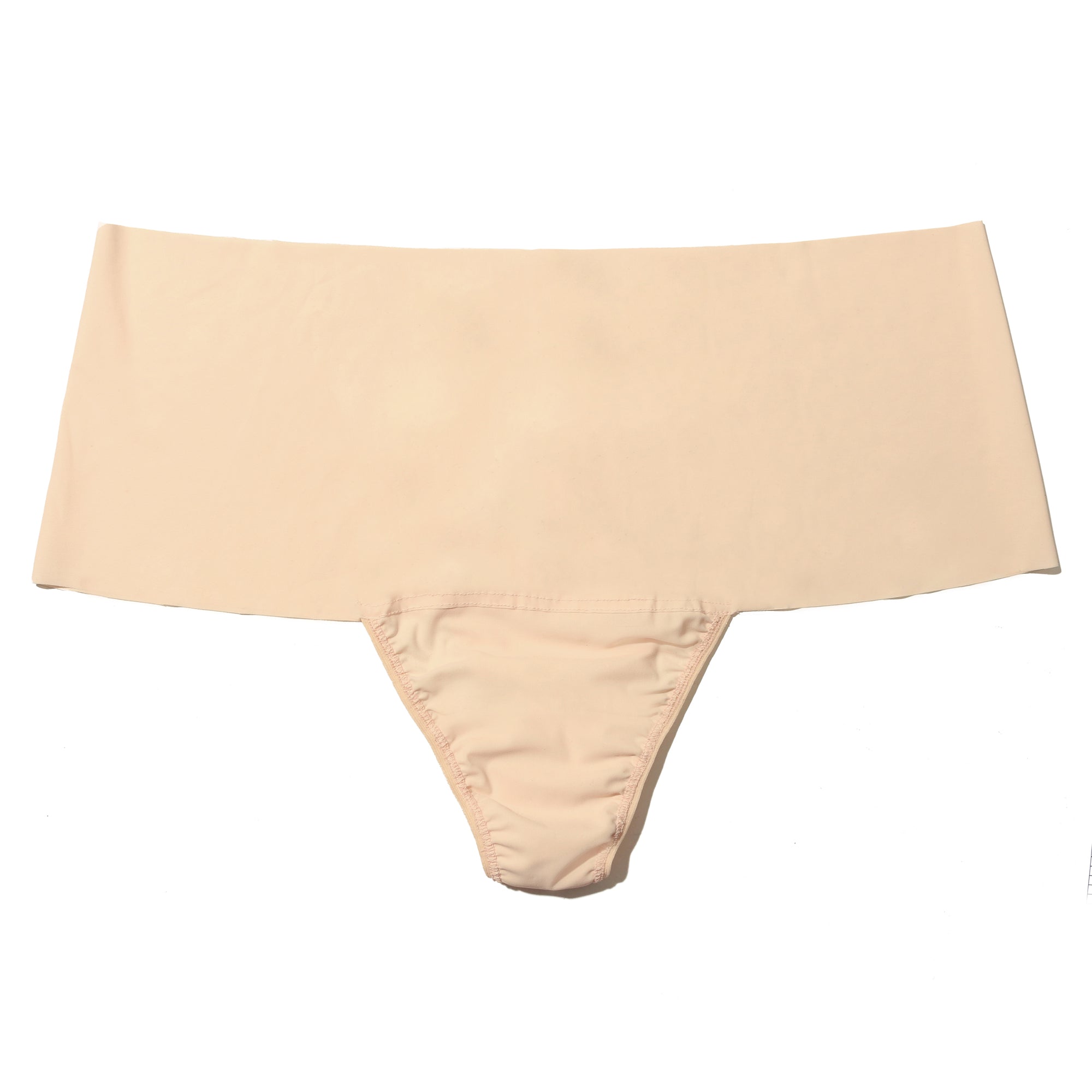 Plus Size Breathesoft Hi-Rise Thong | Biscotti