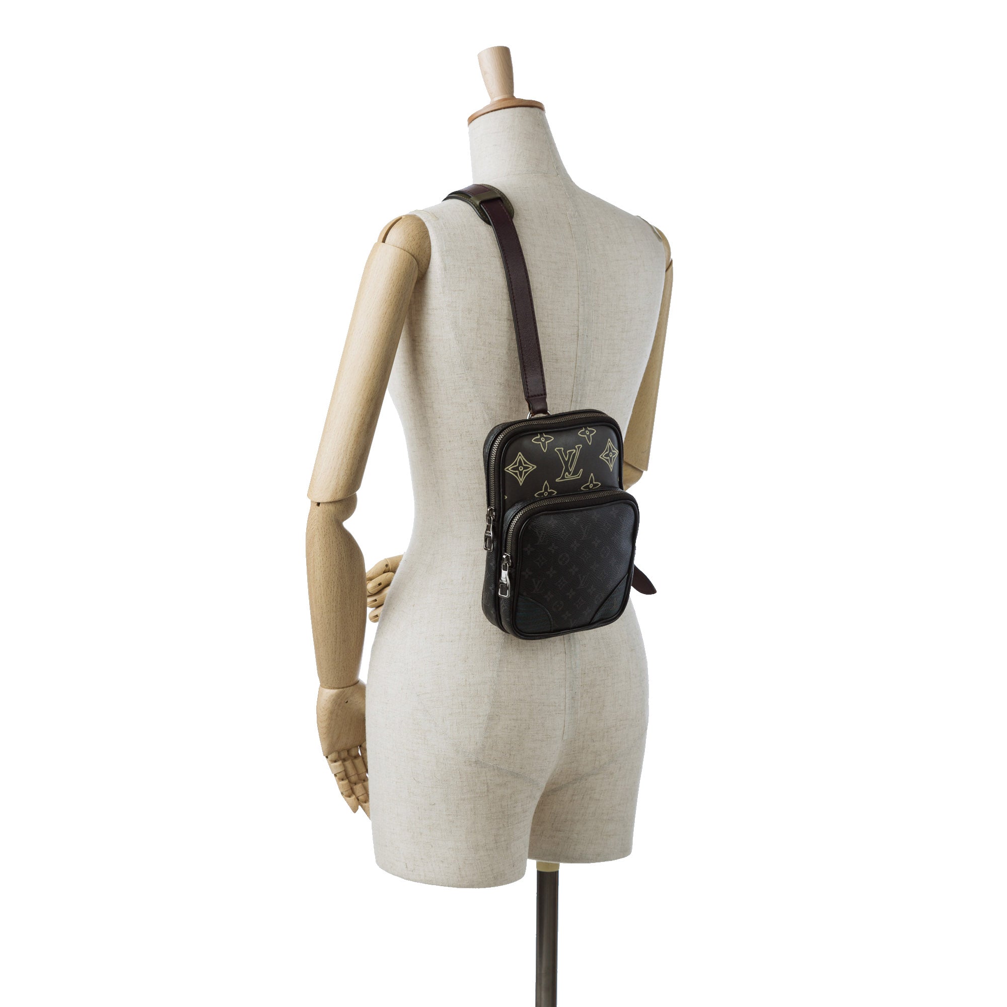 Louis Vuitton | Pre-Owned Monogram Eclipse Amazone Patchwork Sling Bag | Black