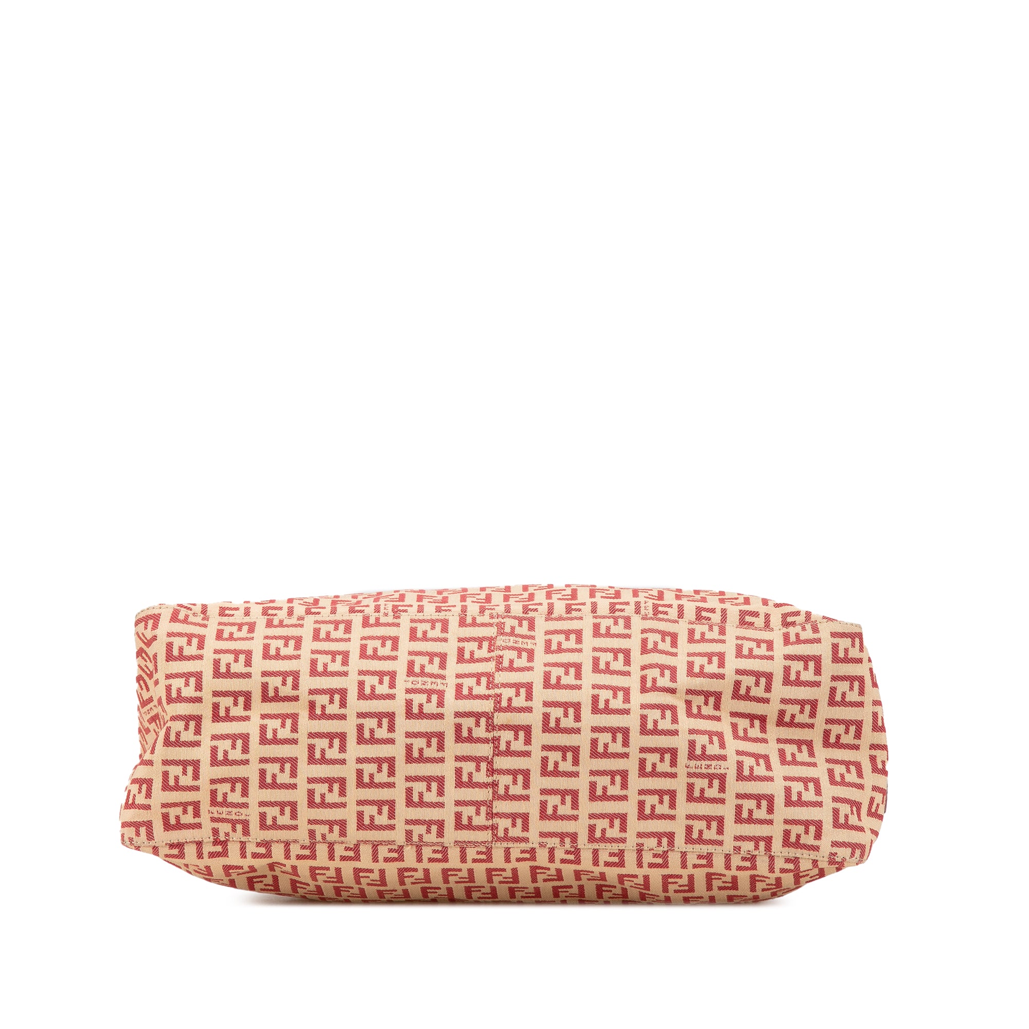 Fendi | Pre-Owned Zucchino Canvas Tote | Brown/Beige/Red