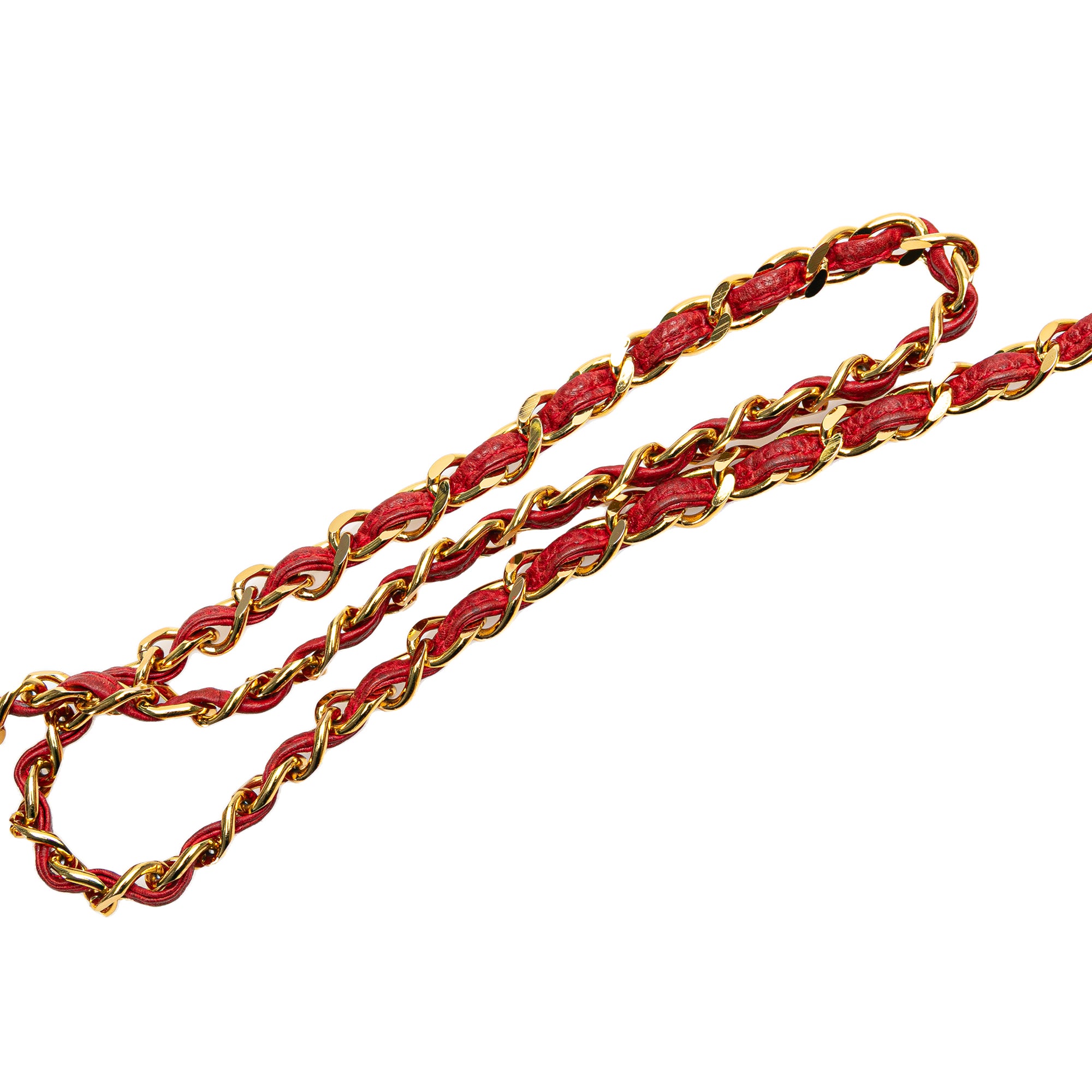 Chanel | Pre-Owned CC Quilted Caviar Chain Camera Bag | Red