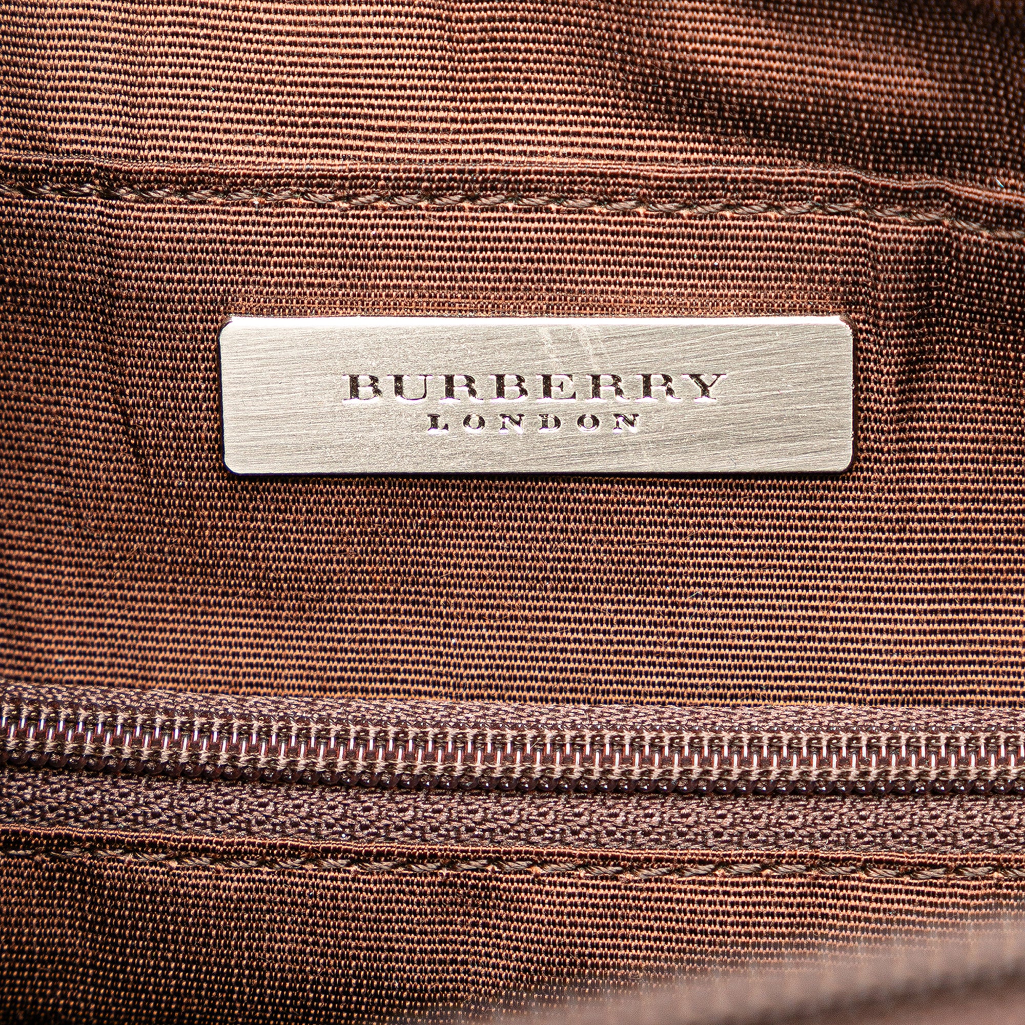 Burberry | Pre-Owned Suede Leather Shoulder Bag | Brown/Dark Brown
