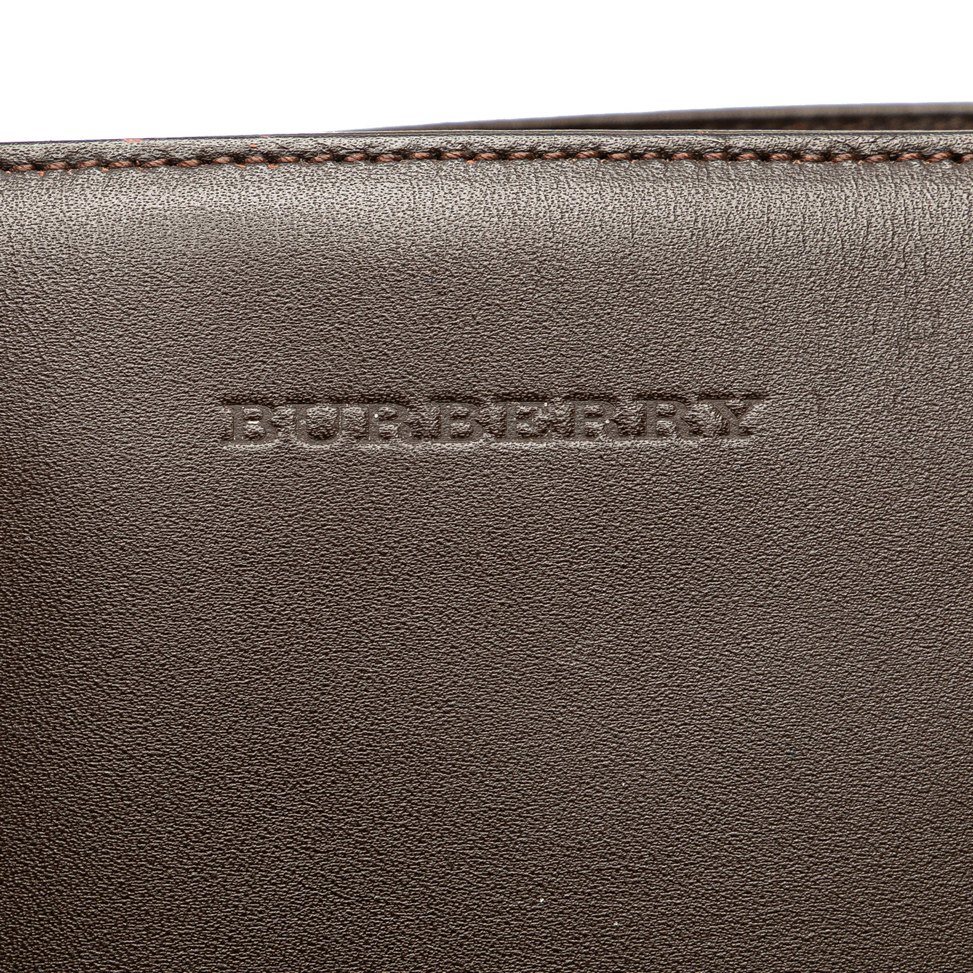 Burberry | Pre-Owned Suede Leather Shoulder Bag | Brown/Dark Brown