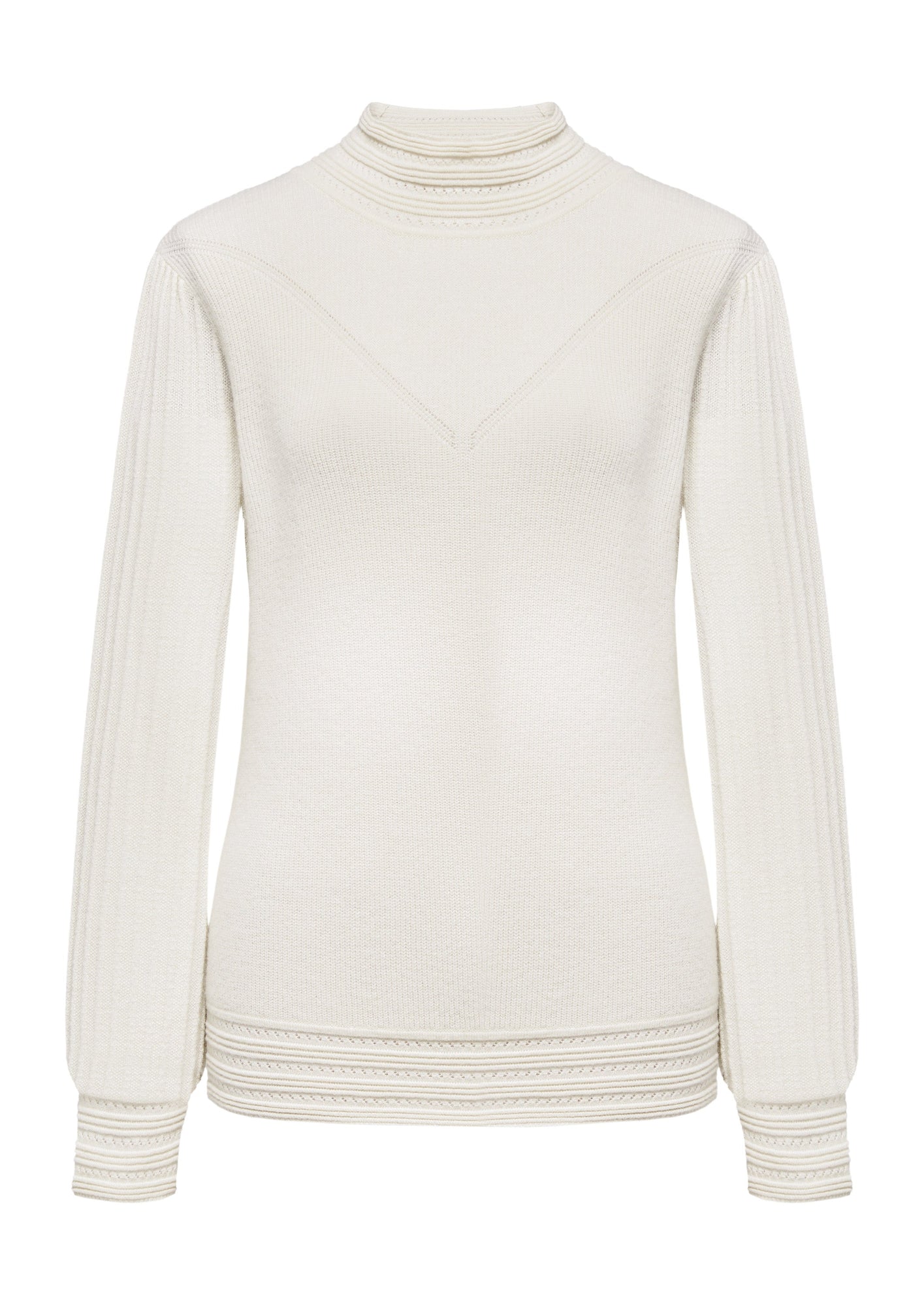 Cashmere Knit Top | White