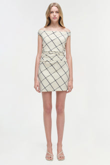 Womens | Wells Mini Dress | Eggshell Multi