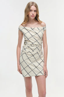 Womens | Wells Mini Dress | Eggshell Multi