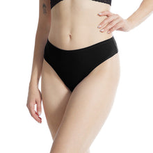 Play Stretch Natural Rise Thong | Black