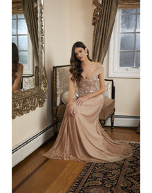 Evening Gown | Champagne