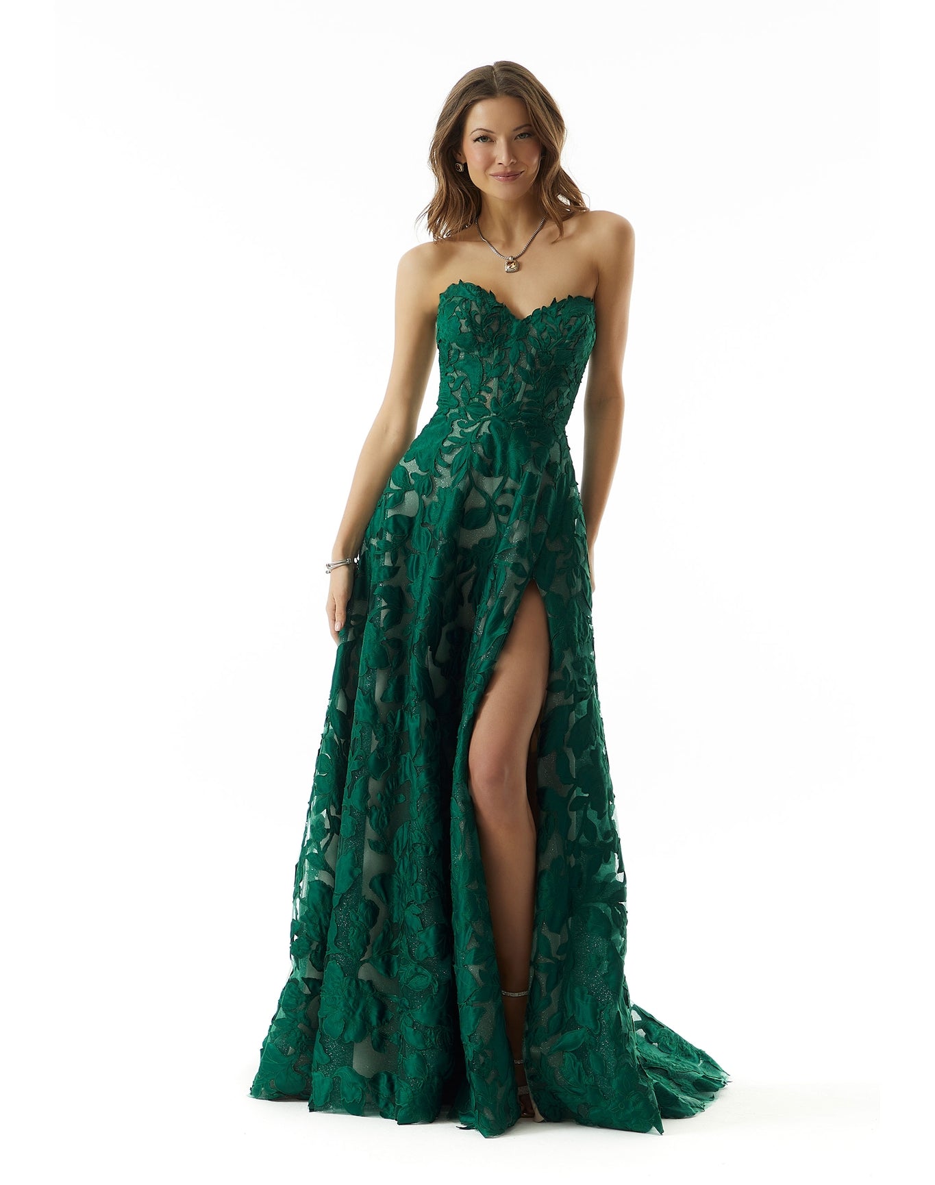Evening Gown Emerald/Nude | Emeraldnude