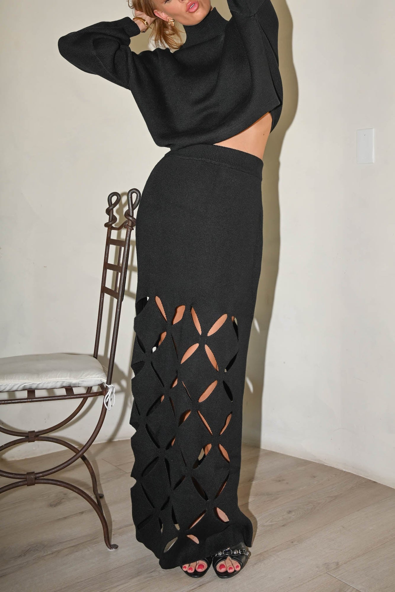 Eden Skirt Set | Black