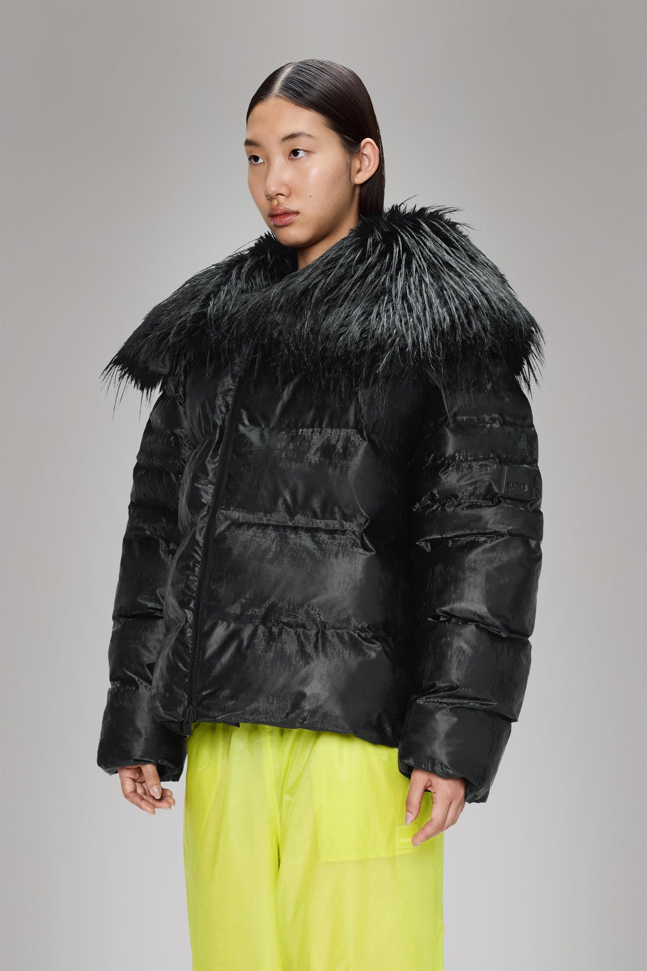 Rains Alta Vision Fleece Jacket Coal Jacket