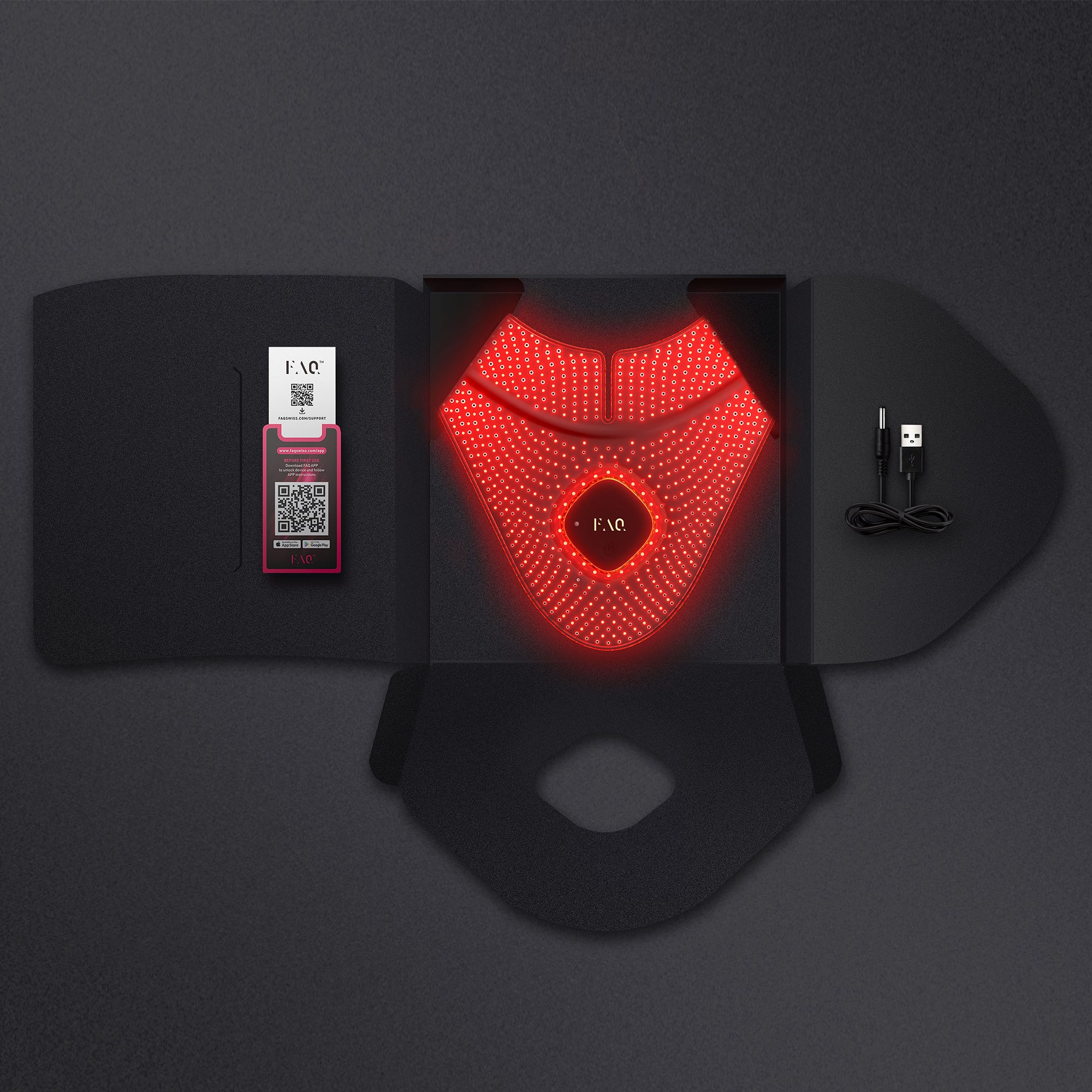 FAQ 211 Silicone LED + Near-Infrared Neck and Decollete Mask | Neck