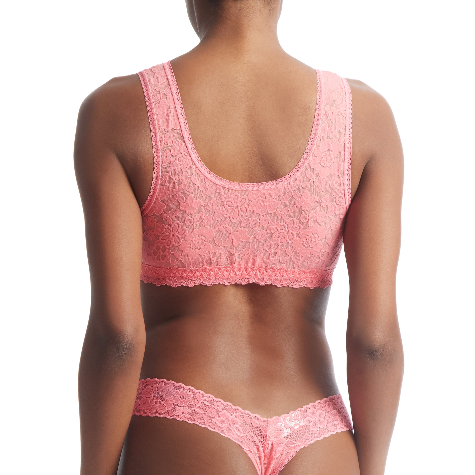 Daily Lace Lined Scoop Neck Bralette | Dahlia (Pink)