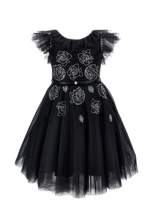 Girls | Blossom Tulle Dress | Black