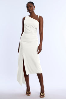 Slash Neck High Slit Dress | Jasmine