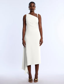 Slash Neck High Slit Dress | Jasmine