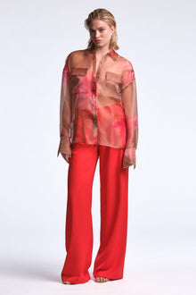 Pauline Shirt | Flame Meadow Print