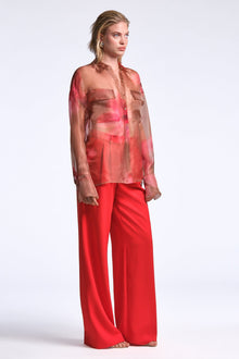 Pauline Shirt | Flame Meadow Print