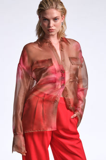 Pauline Shirt | Flame Meadow Print
