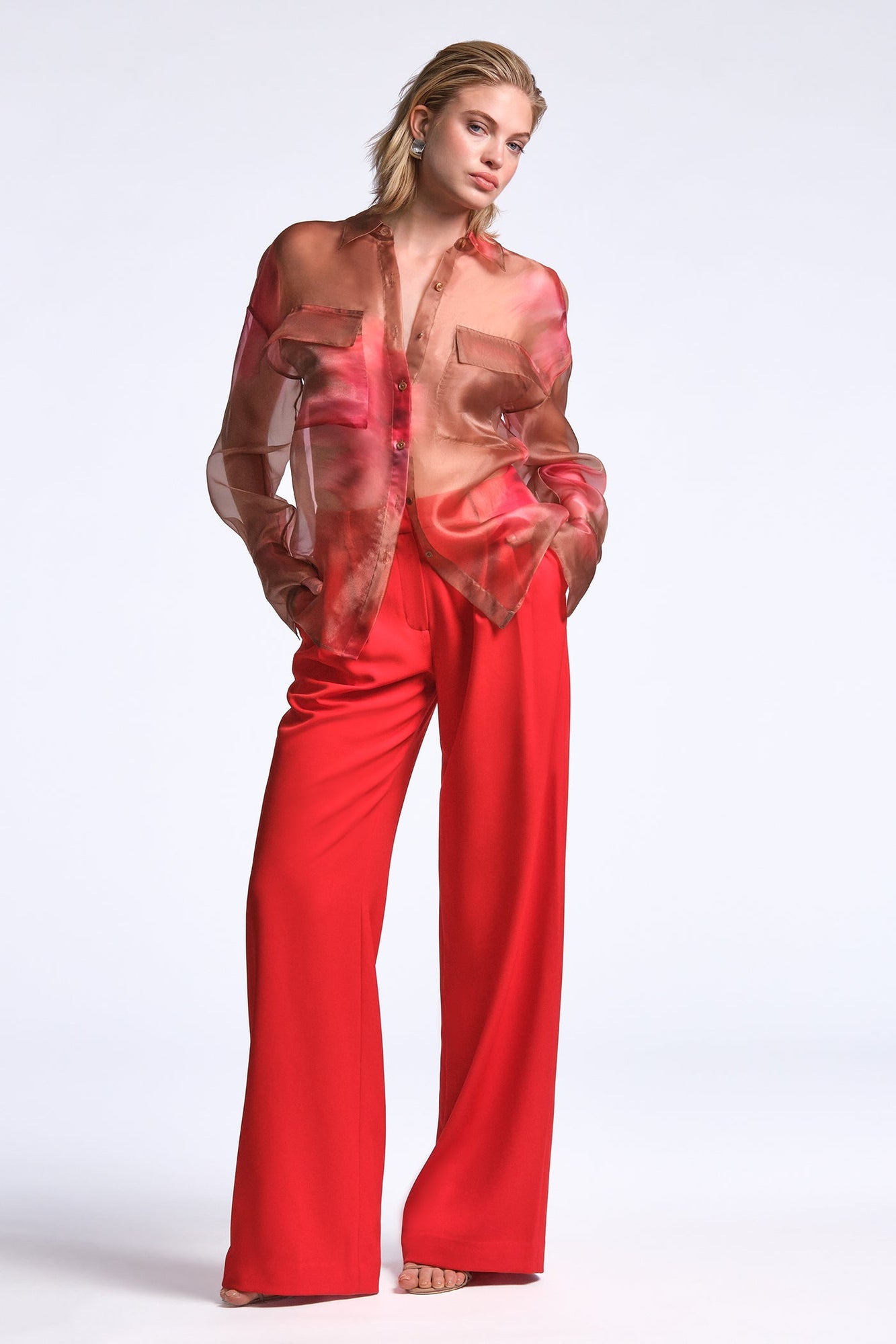 Pauline Shirt | Flame Meadow Print