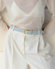 No. 4 Belt | Sky Blue/Gold