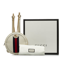 Gucci | Pre-Owned Mini Leather Round Ophidia Backpack | White