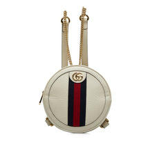 Gucci | Pre-Owned Mini Leather Round Ophidia Backpack | White